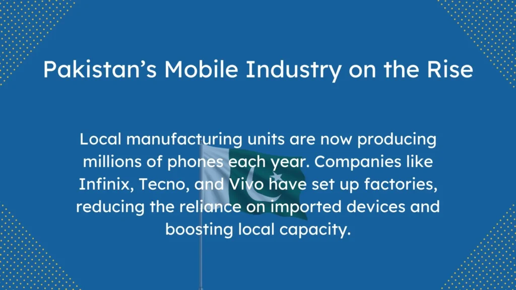 Workers assembling smartphones in a Pakistan's Mobile Phone Industry .