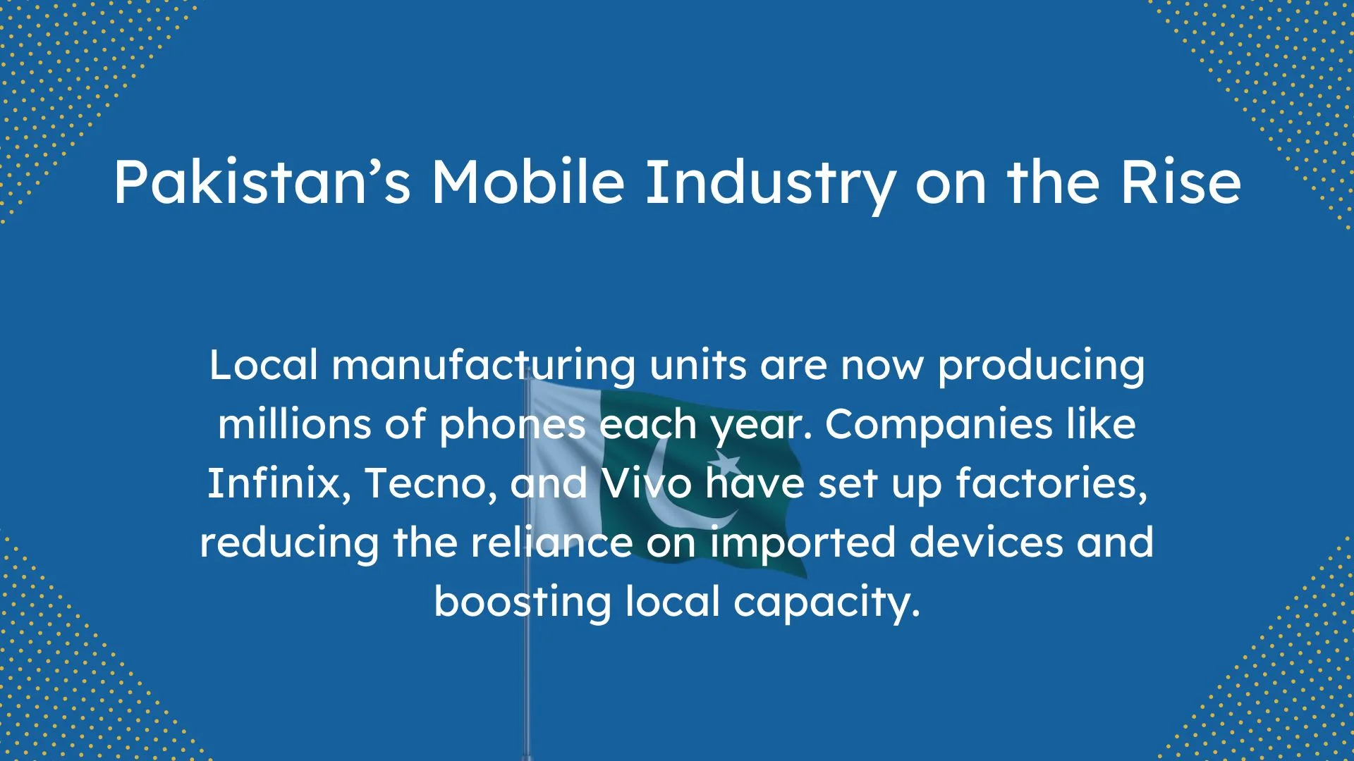 Workers assembling smartphones in a Pakistan's Mobile Phone Industry .