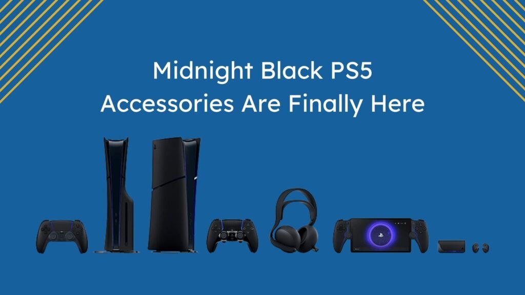 PS5 Midnight Black accessories – The ultimate upgrade for your gaming setup.